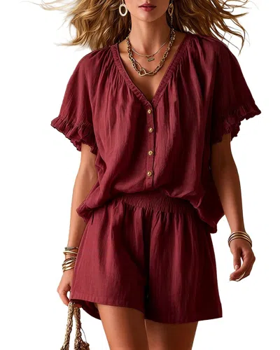 Vincent 2pc T-shirt & Short Set In Brown