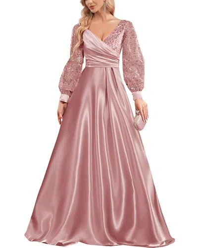 Vincent Embellished Maxi Dress In Pink