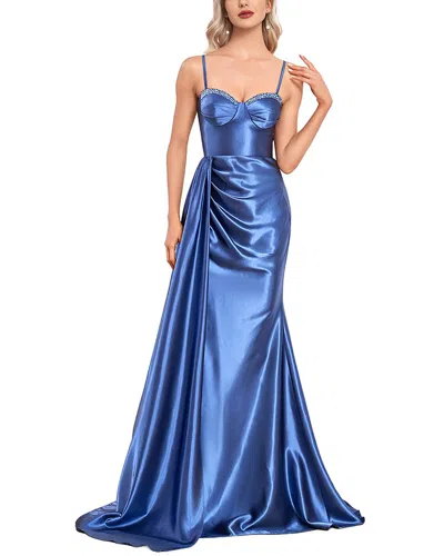 Vincent Embellished Maxi Dress In Blue