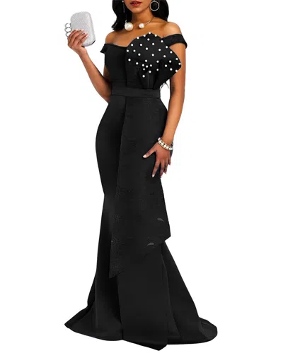 Vincent Embellished Maxi Dress In Black