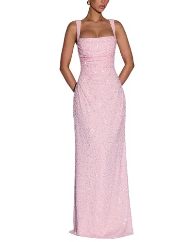 Vincent Embellished Sleeveless Maxi Dress In Pink