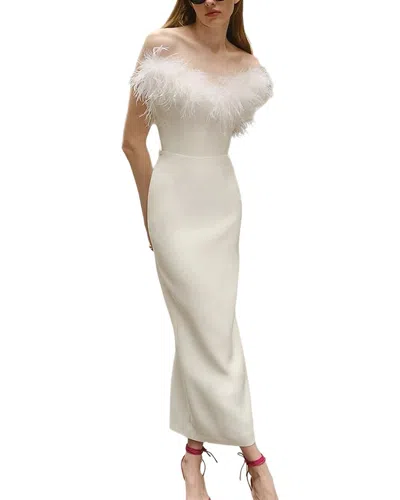 Vincent Embellished Sleeveless Maxi Dress In White