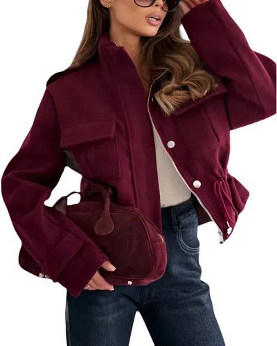 Vincent Jacket In Burgundy