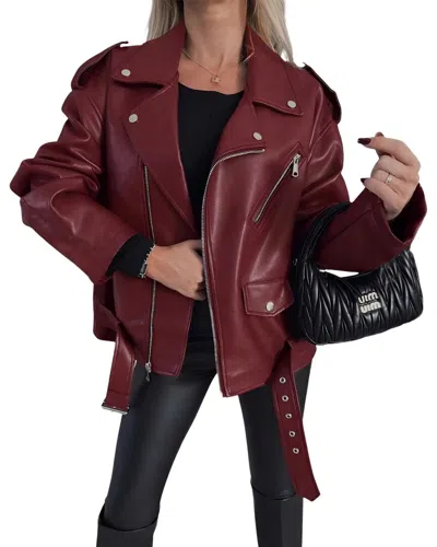 Vincent Jacket In Burgundy