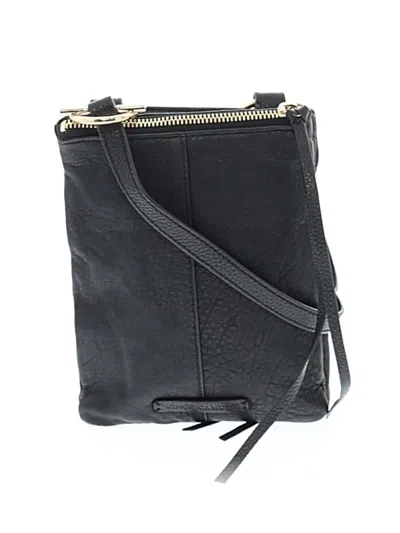 Pre-owned Vincent Leather Crossbody Bag In Black