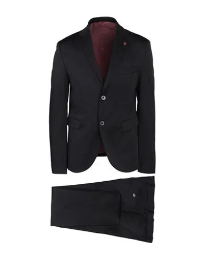 Vincent Man Suit Black Size 44 Polyester, Cotton, Elastane