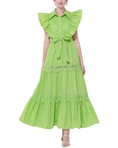 Vincent Maxi Dress In Green