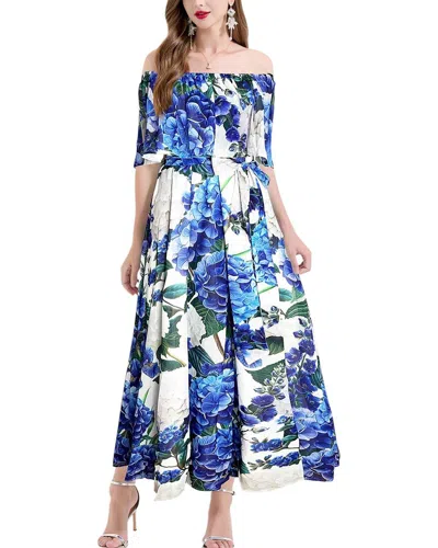 Vincent Maxi Dress In Blue