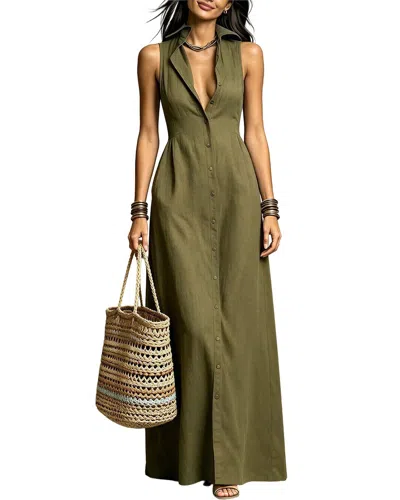 Vincent Maxi Dress In Green
