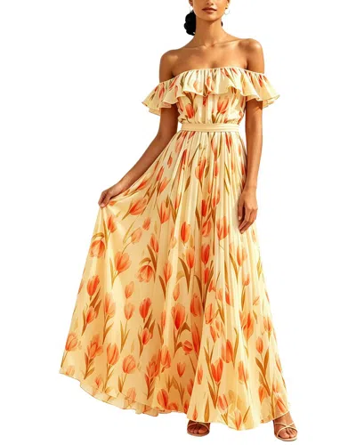 Vincent Maxi Dress In Yellow