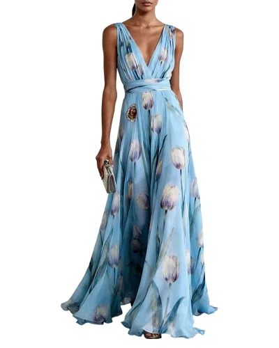 Vincent Maxi Dress In Blue