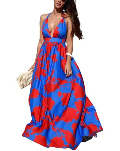 Vincent Maxi Dress In Blue