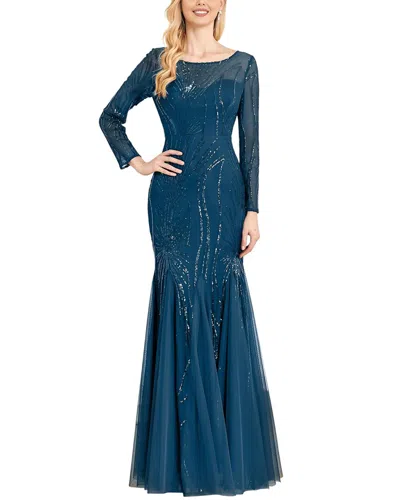 Vincent Maxi Dress In Blue