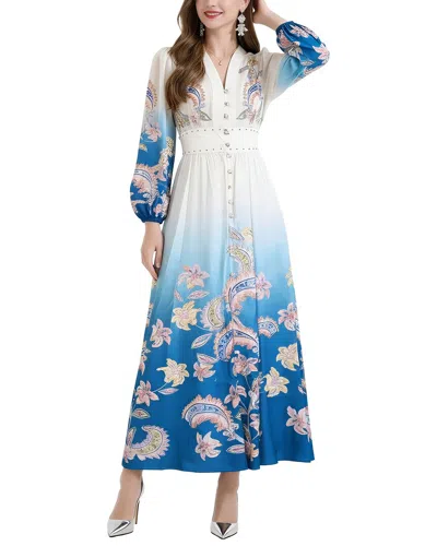 Vincent Maxi Dress In Blue
