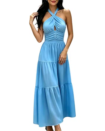 Vincent Maxi Dress In Blue