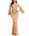 Vincent Maxi Dress In Gold