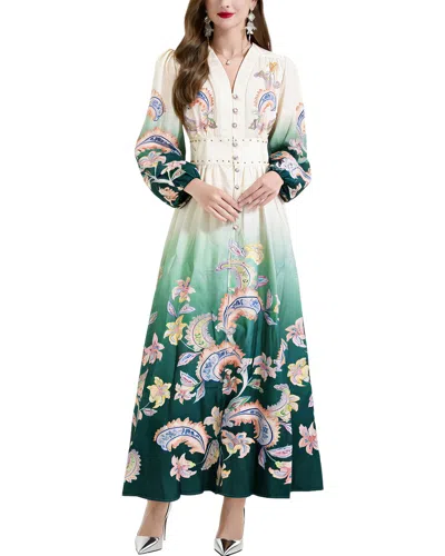Vincent Maxi Dress In Green