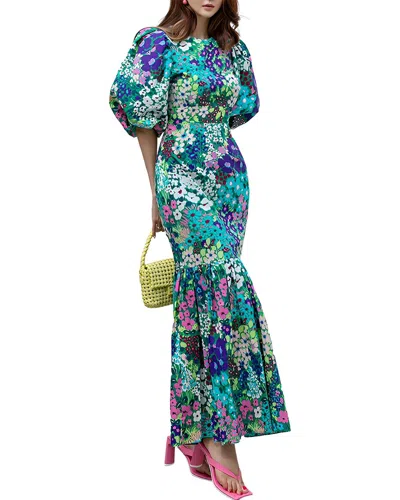Vincent Maxi Dress In Blue