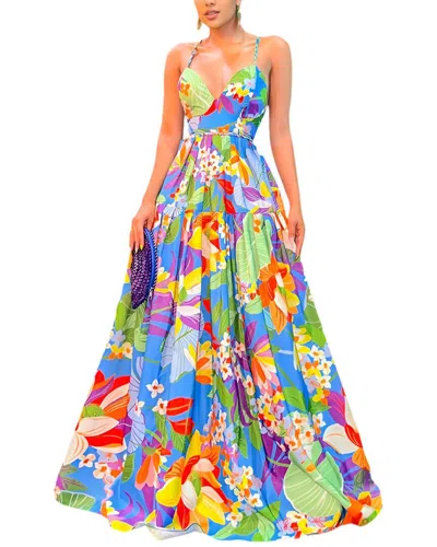 Vincent Maxi Dress In Multi