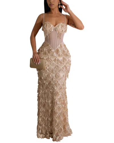 Vincent Maxi Dress In Neutral