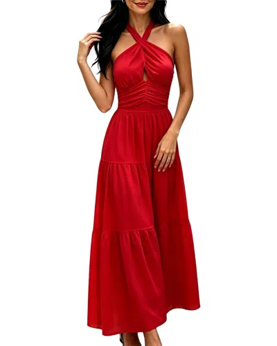 Vincent Maxi Dress In Red