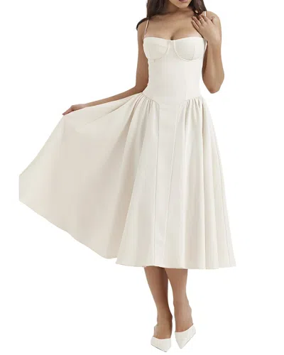 Vincent Midi Dress In White