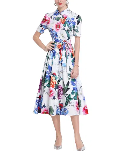 Vincent Midi Dress In White
