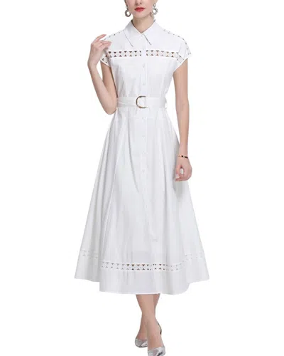 Vincent Midi Dress In White