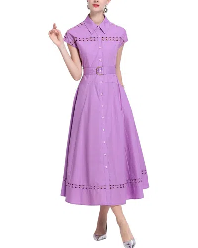 Vincent Midi Dress In Purple