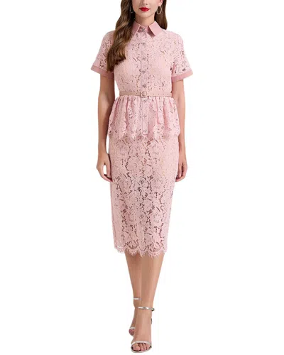 Vincent Midi Dress In Pink
