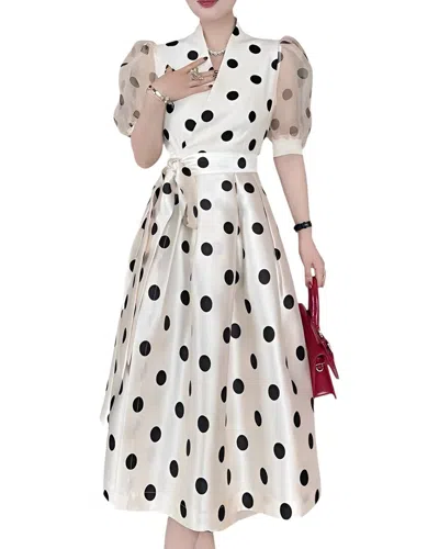 Vincent Midi Dress In White