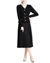 Vincent Midi Dress In Black