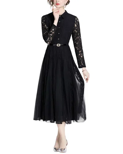 Vincent Midi Dress In Black