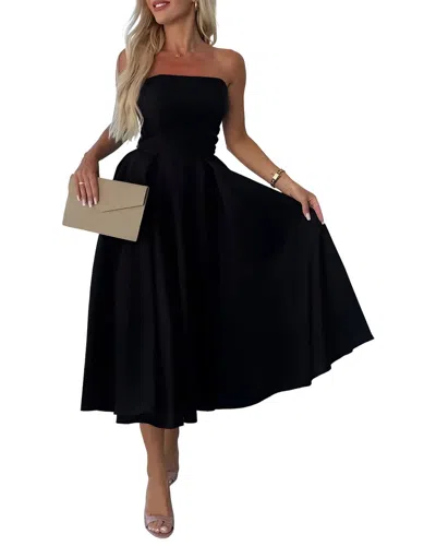 Vincent Midi Dress In Black