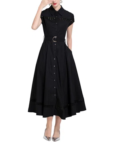 Vincent Midi Dress In Black