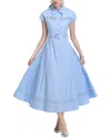 Vincent Midi Dress In Blue