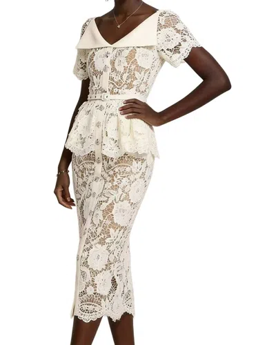 Vincent Midi Dress In Neutral
