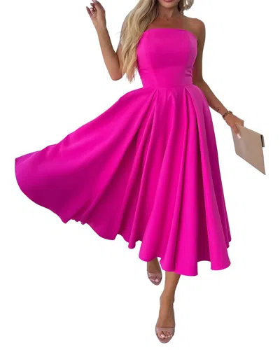 Vincent Midi Dress In Pink