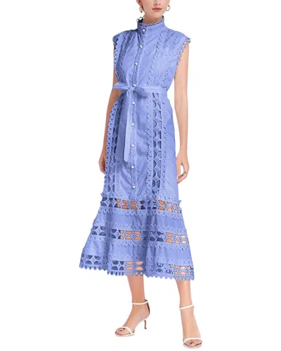Vincent Midi Dress In Purple