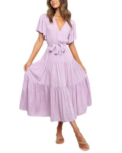 Vincent Midi Dress In Purple