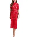 Vincent Midi Dress In Red