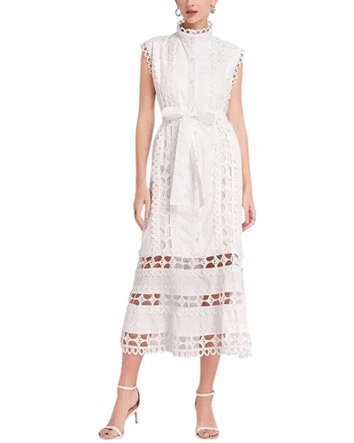 Vincent Midi Dress In White