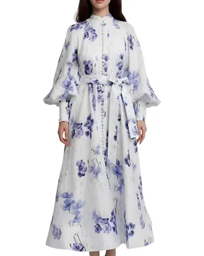 Vincent Midi Dress In White