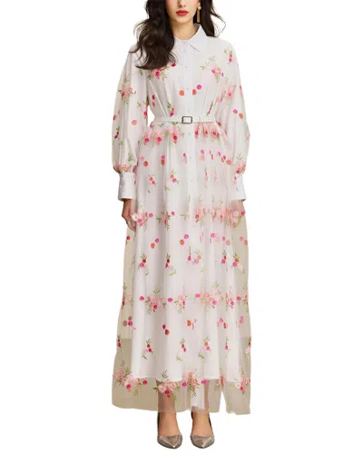 Vincent Midi Dress In White