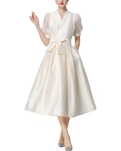 Vincent Midi Dress In White