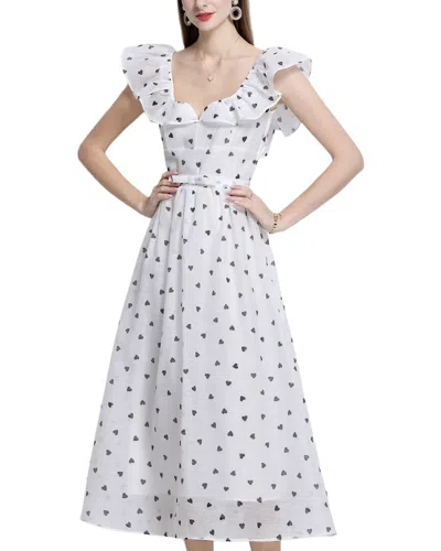 Vincent Midi Dress In White