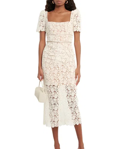 Vincent Midi Dress In White