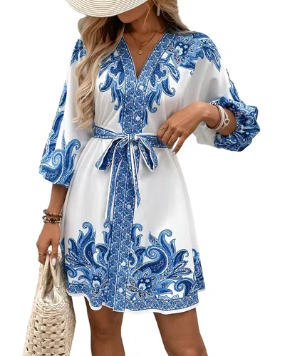 Vincent Mini Dress In Blue