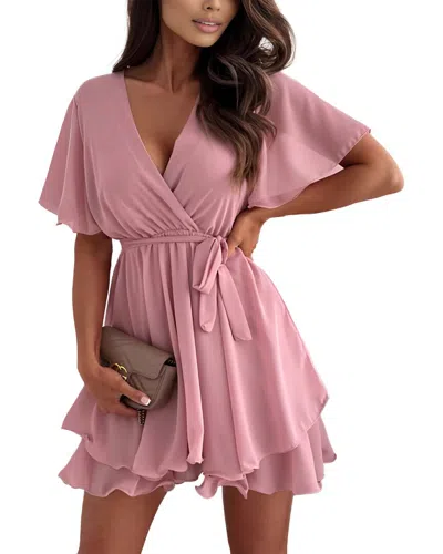 Vincent Mini Dress In Pink