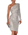 Vincent Mini Dress In Silver